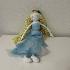 Pottery Barn Kids Designer Doll Mermaid on Land Sea Princess Blue Dress 18"